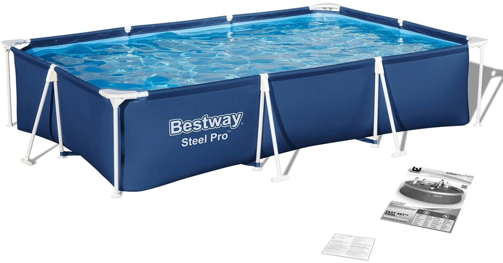 Bestway Stačiakampis karkasinis baseinas 300 x 201 x 66 cm