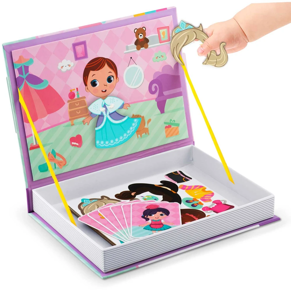 Ricokids Magnetinė dėlionių knygelė mergaitėms, spinta RK-770
