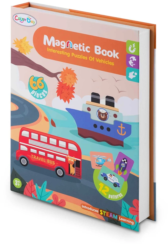 Ricokids Magnetinė dėlionė „Transporto priemonės“ RK-770