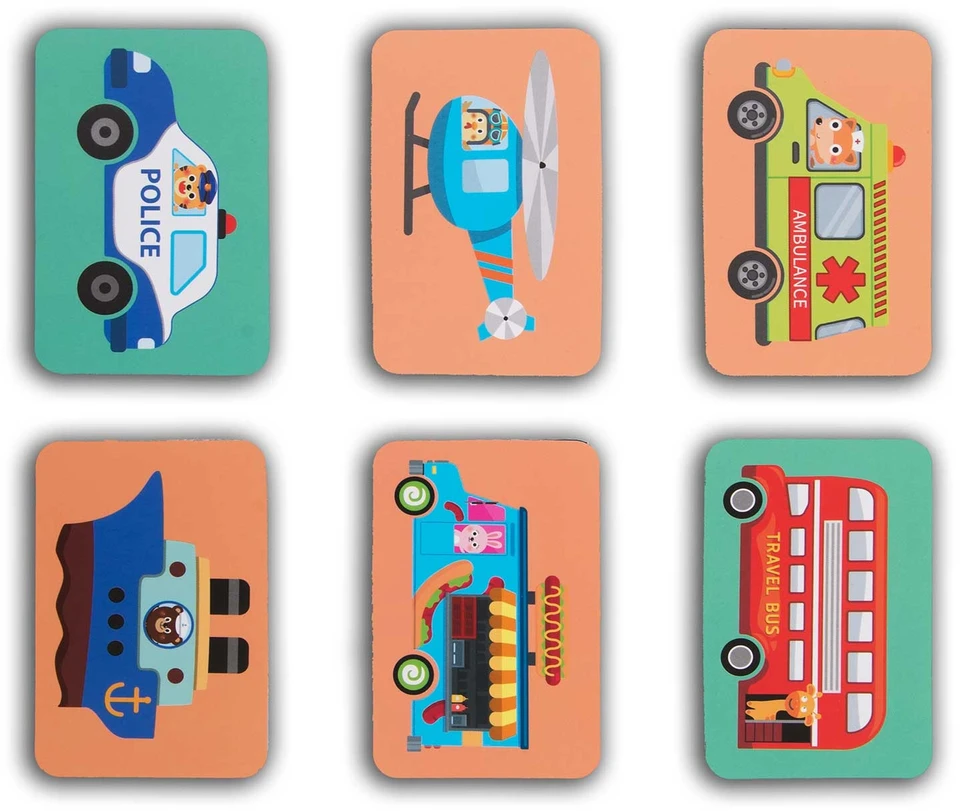 Ricokids Magnetinė dėlionė „Transporto priemonės“ RK-770