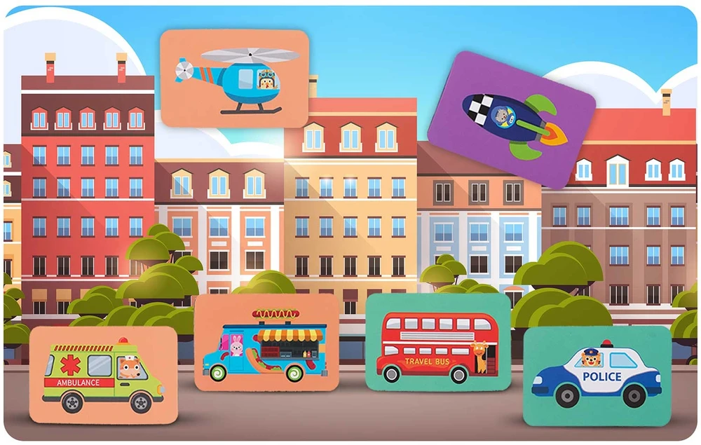 Ricokids Magnetinė dėlionė „Transporto priemonės“ RK-770