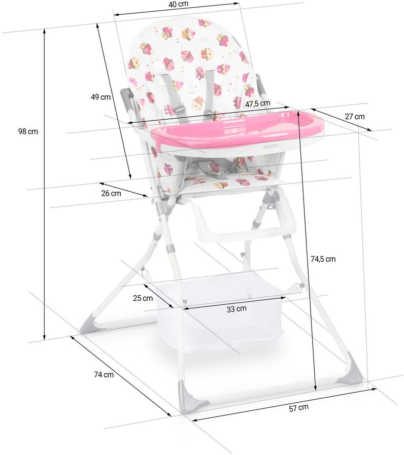 Maitinimo kėdutė su staliuku Ricokids Fando