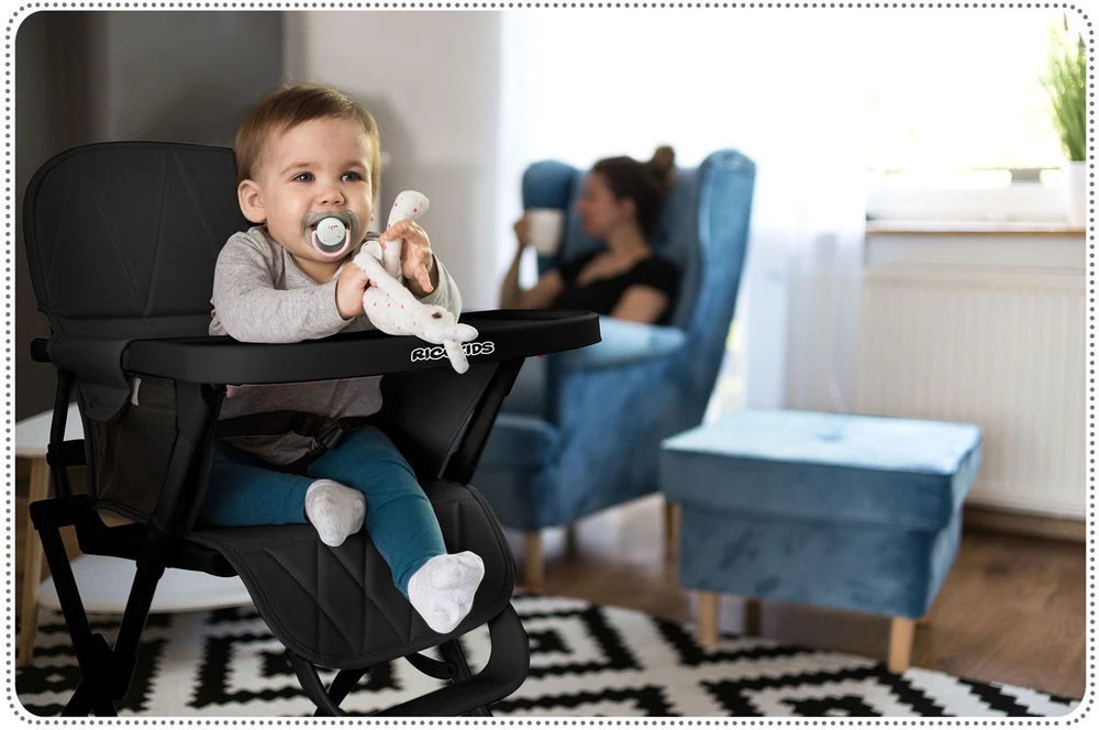 Ricokids Nuco maitinimo kėdutė, juoda