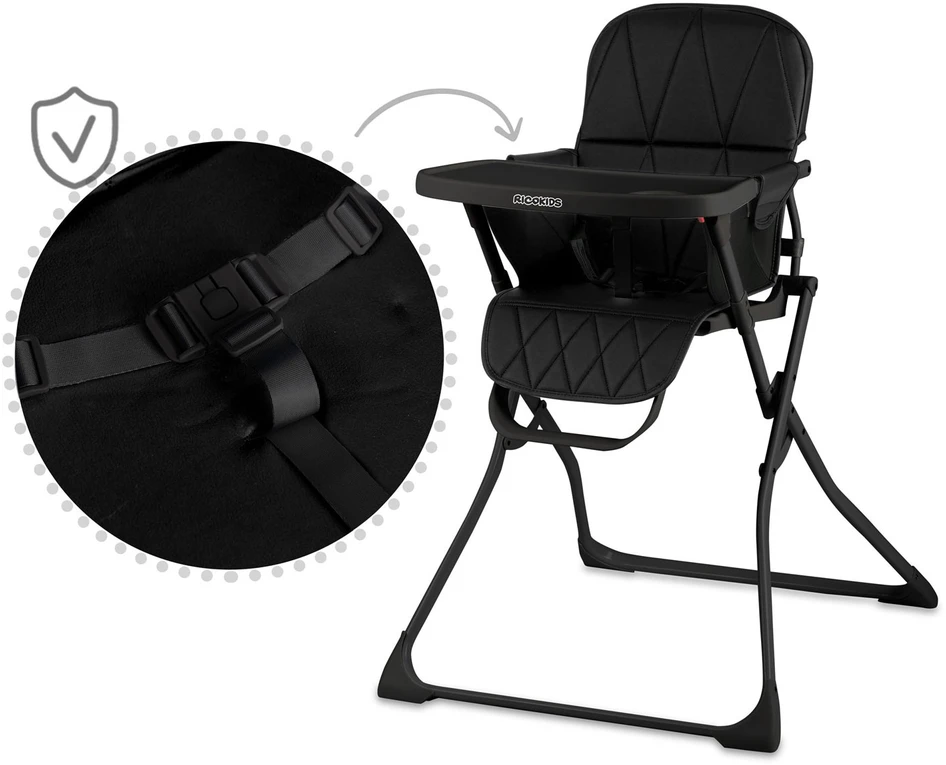 Ricokids Nuco maitinimo kėdutė, juoda