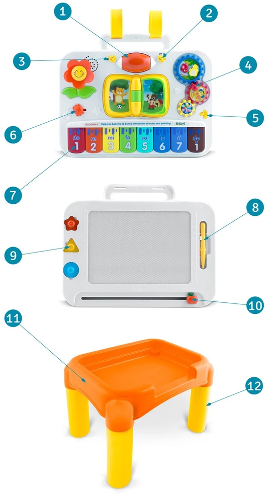 Daugiafunkcis edukacinis žaislas RK-746 Ricokids