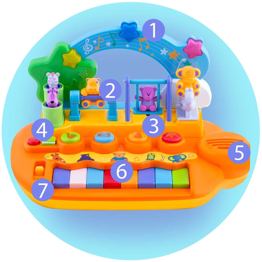 Edukacinis žaislinis pianinas RK-749 Ricokids