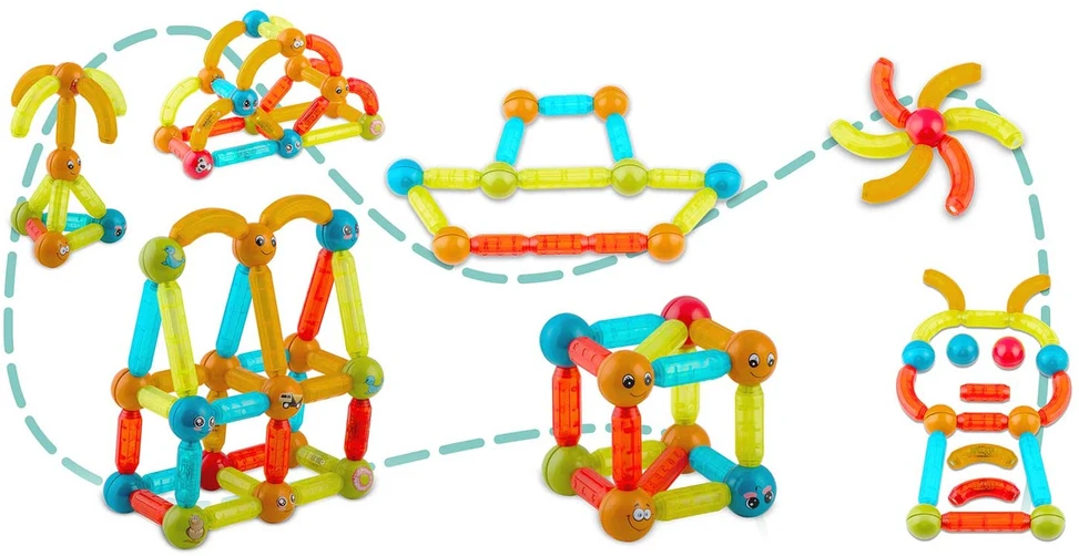 Magnetiniai kaladėlės su šviesa RK-767 Ricokids