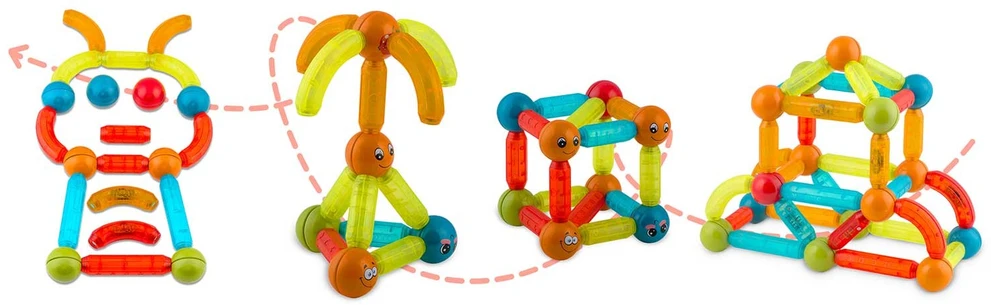 Magnetiniai kaladėlės su šviesa RK-767 Ricokids