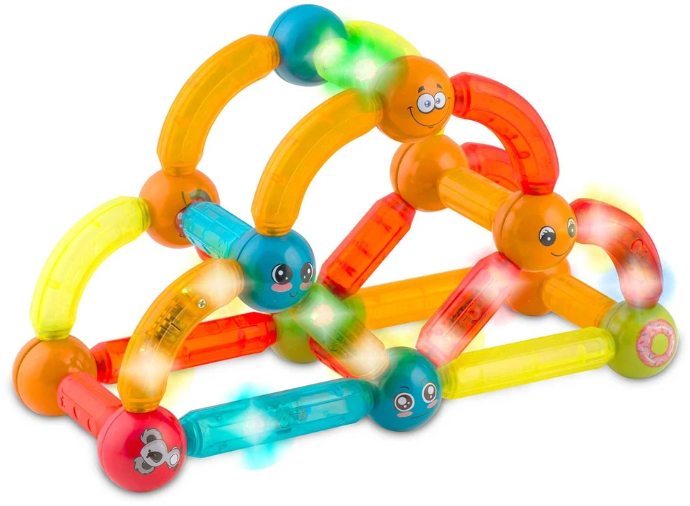 Magnetiniai kaladėlės su šviesa RK-767 Ricokids