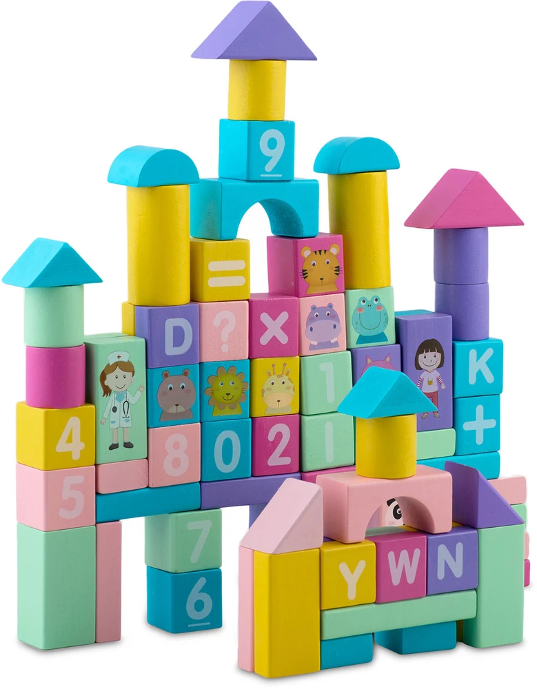 Mediniai lavinamųjų kaladėlių komplektai RK-871 Ricokids