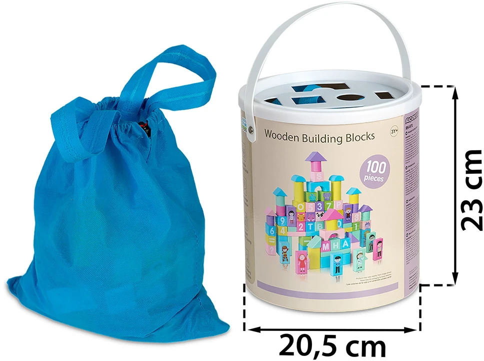 Mediniai lavinamųjų kaladėlių komplektai RK-871 Ricokids