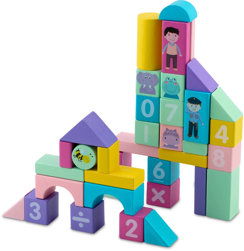 Mediniai lavinamųjų kaladėlių komplektai RK-871 Ricokids
