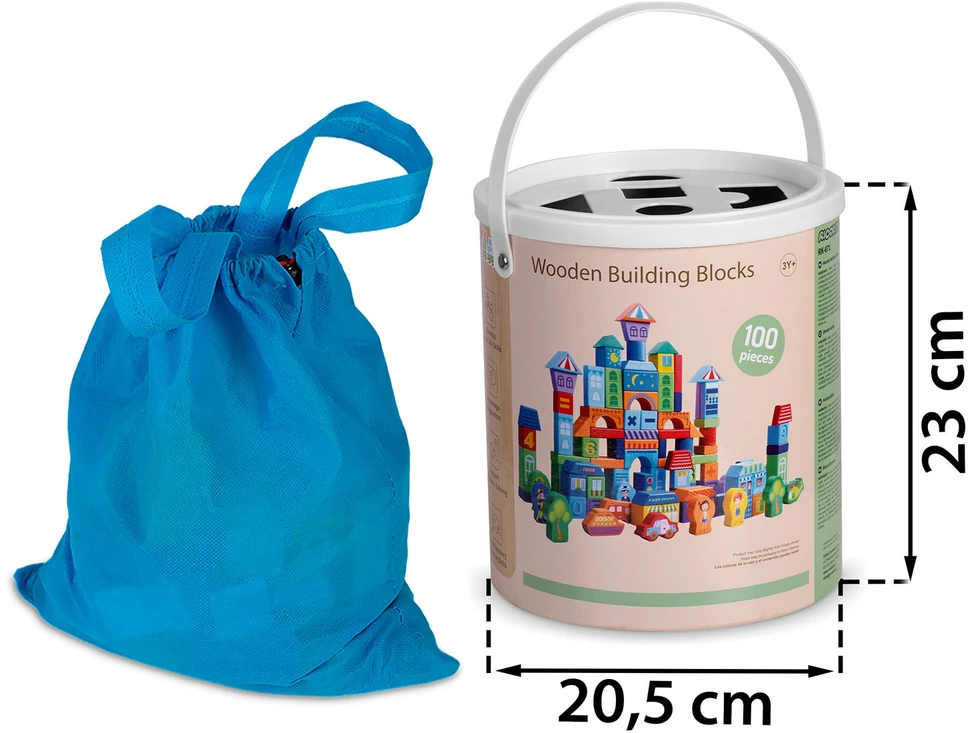 Mediniai lavinamųjų kaladėlių komplektai RK-871 Ricokids