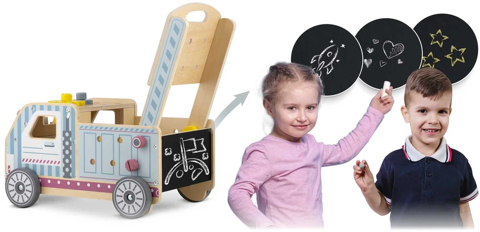 Medinis stumdukas - vaikštynė su įrankiais RK-874 Ricokids