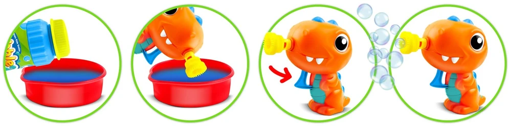 Ricokids RK-905 dinozaurų burbulų mašina