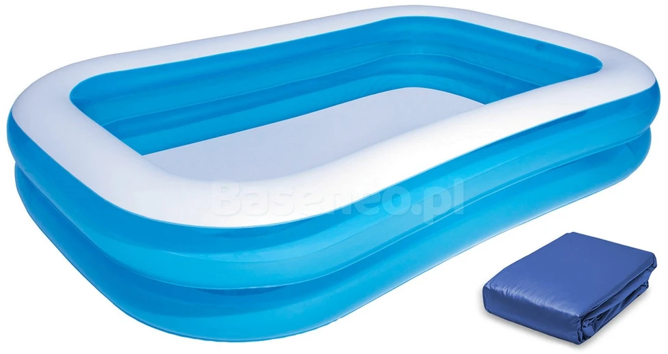 Pripučiamas šeimos baseinas 262 x 175 x 51 cm Bestway 54006 + uždangalas