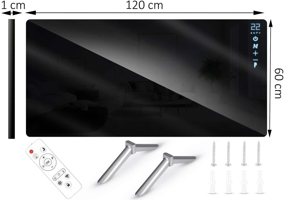 Infraraudonųjų spindulių šildytuvas Berdsen BD-985 720 W su WiFi (modelis BD-985)