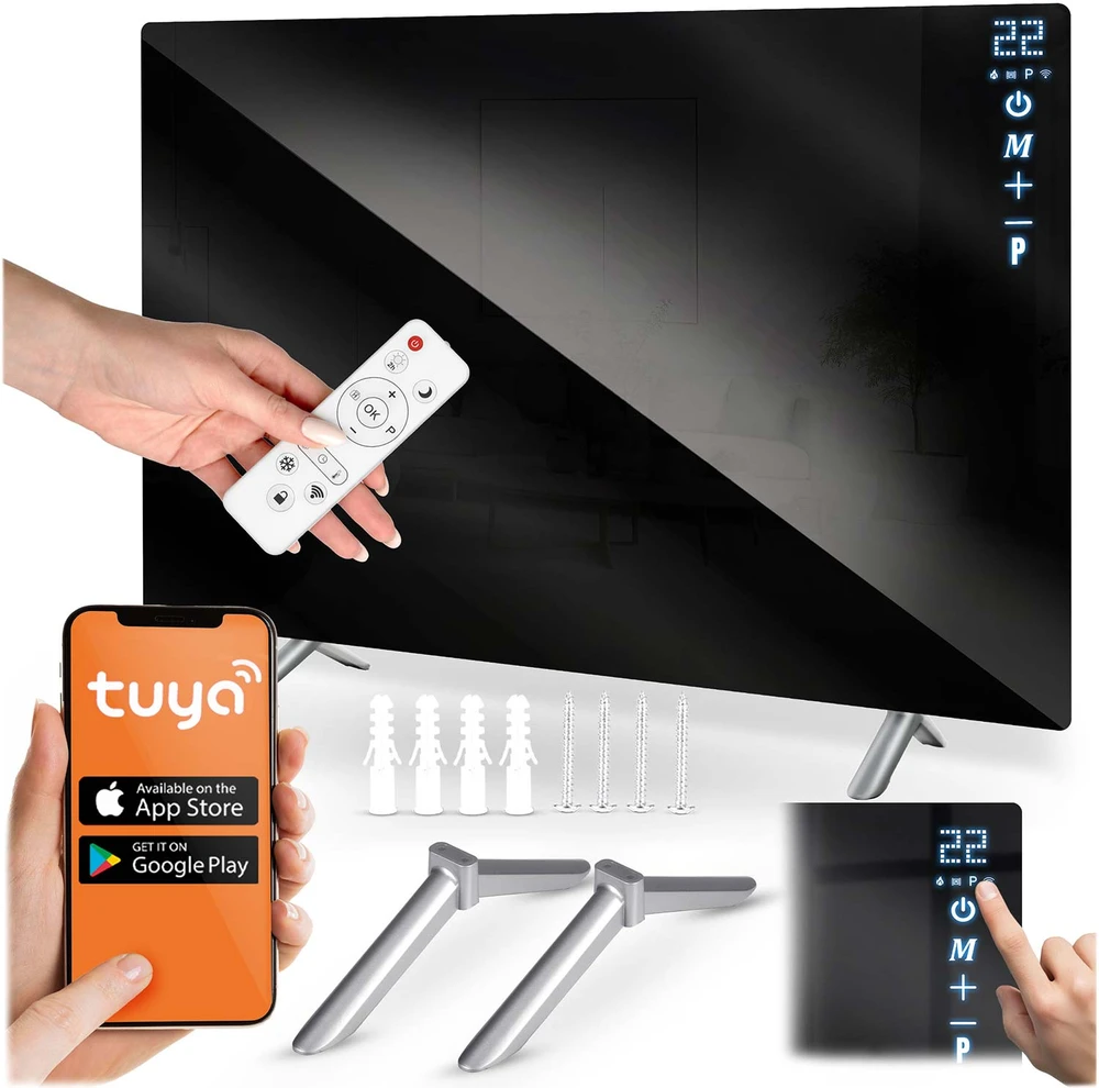 Infraraudonųjų spindulių šildytuvas Berdsen BD-984 600 W su WiFi nuotolinio valdymo programėle