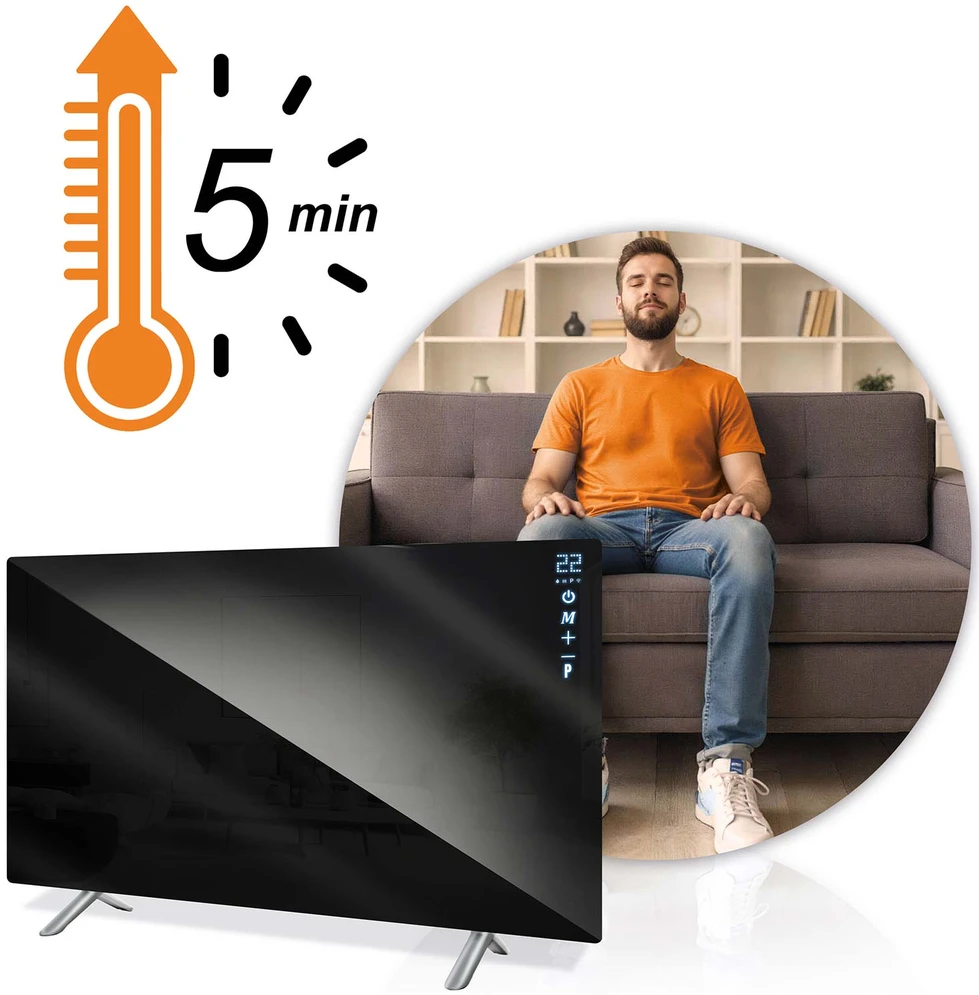Infraraudonųjų spindulių šildytuvas Berdsen BD-985 720 W su WiFi (modelis BD-985)