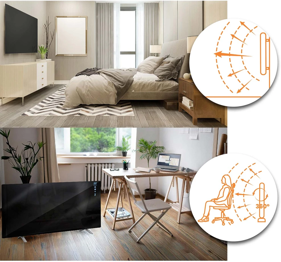 Infraraudonųjų spindulių šildytuvas Berdsen BD-985 720 W su WiFi (modelis BD-985)