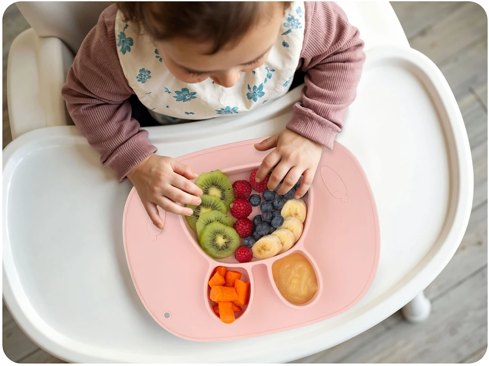 „Ricokids“ triušio silikoninė maitinimo lėkštė vaikams