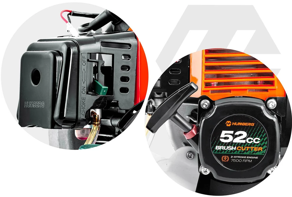 Silnik do kosy spalinowej podkaszarki 52 cc 7500 RPM Humberg HM-615