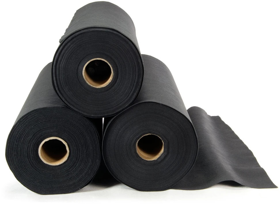 Sodo agrotekstilė 1 m x 75 m + 50 „Plonos“ kaiščių - juoda