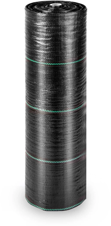 Sodo agrotekstilė 1,6 m x 100 m 90 g/m2 + 100 „Plonos“ smeigtukų - juoda