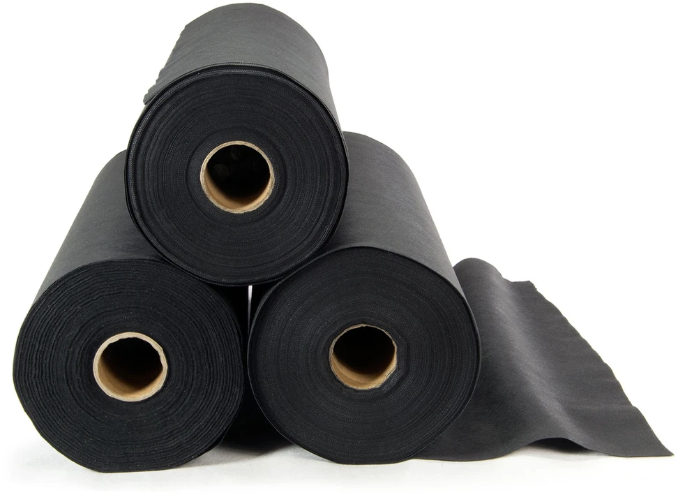 Sodo agrotekstilė 1,6 m x 50 m 70 g/m2 + 100 „Plonos“ smeigtukų - juoda