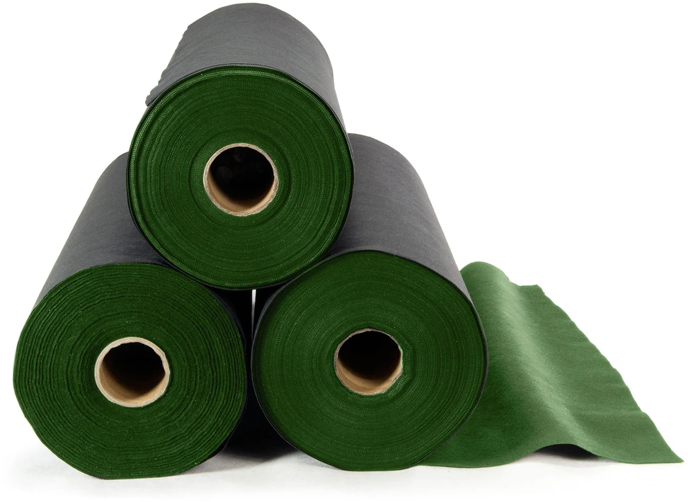 Nukido Sodo agrotekstilė 1,6 m x 50 m 90 g/m2 + 100 „Plonos“ smeigtukų - juoda ir žalia