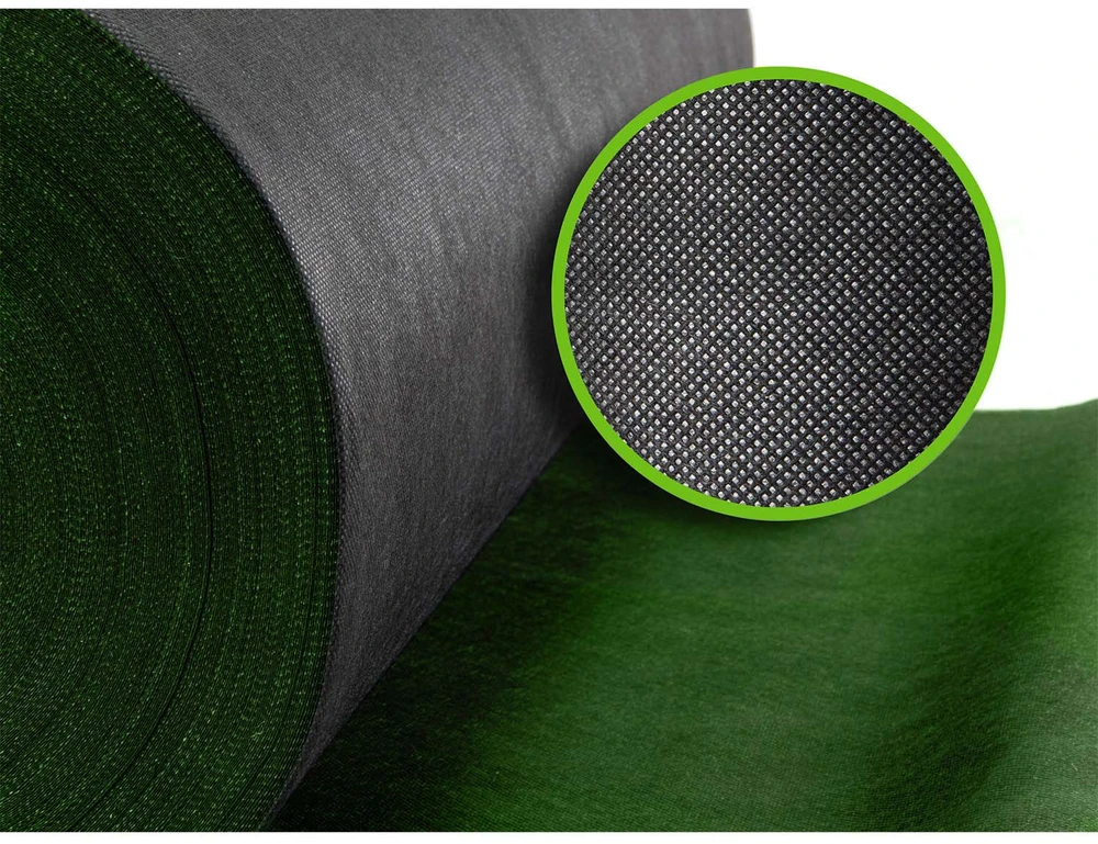 Nukido Sodo agrotekstilė 1,6 m x 50 m 90 g/m2 + 100 „Plonos“ smeigtukų - juoda ir žalia