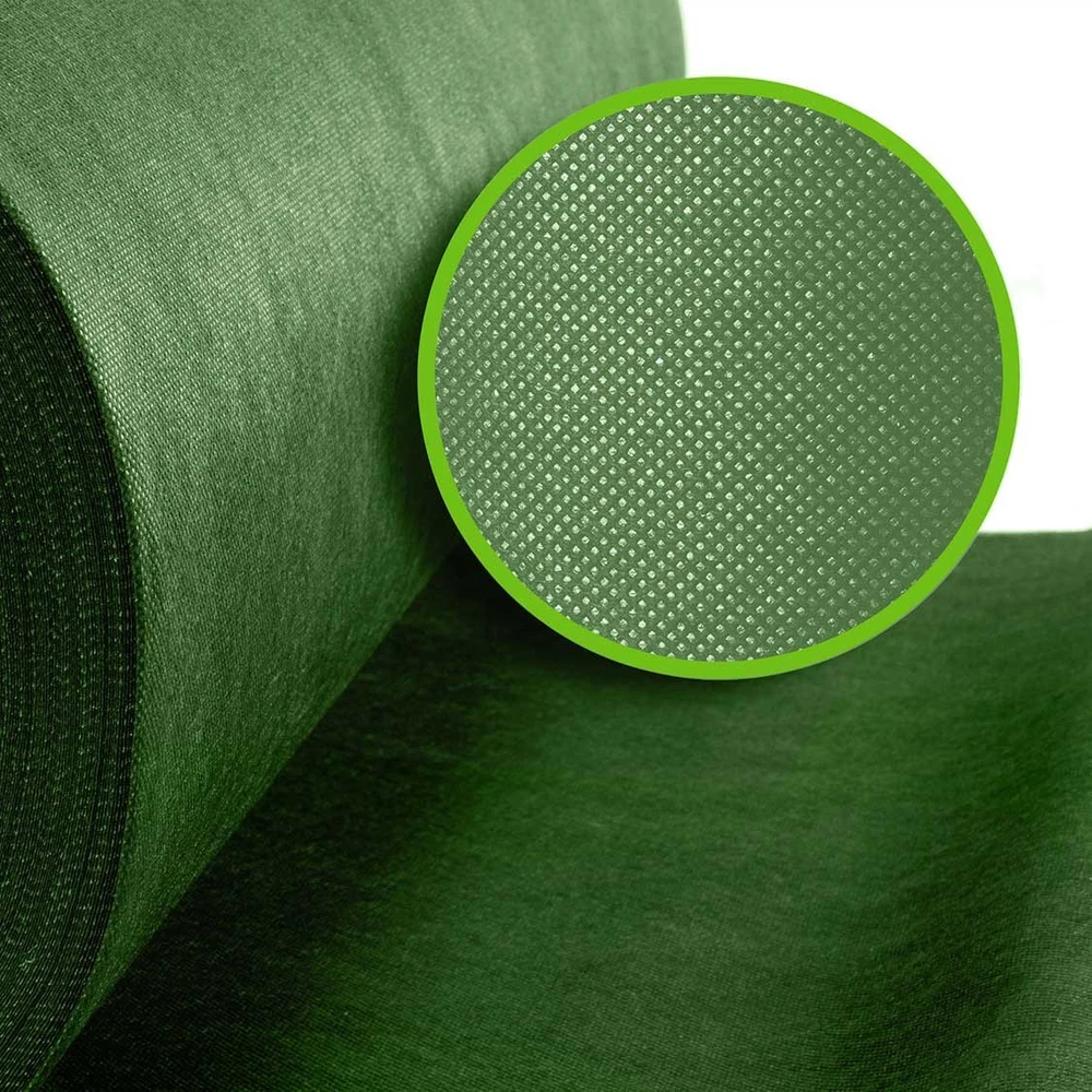 Sodo agrotekstilė 1,6 m x 100 m + 100 „Plonos“ kaiščių - žalia