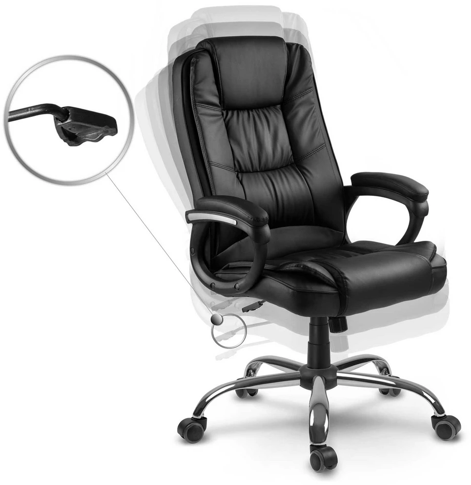 Sofotel Biuro kėdė, ergonomiškas dizainas, reguliuojamas aukštis, juoda vadovo kėdė, patogi kompiuterio kėdė, žaidimų kėdė