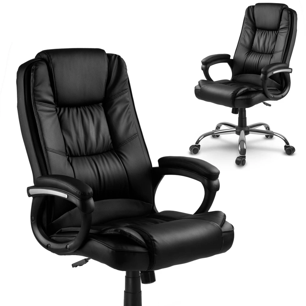Sofotel Biuro kėdė, ergonomiškas dizainas, reguliuojamas aukštis, juoda vadovo kėdė, patogi kompiuterio kėdė, žaidimų kėdė