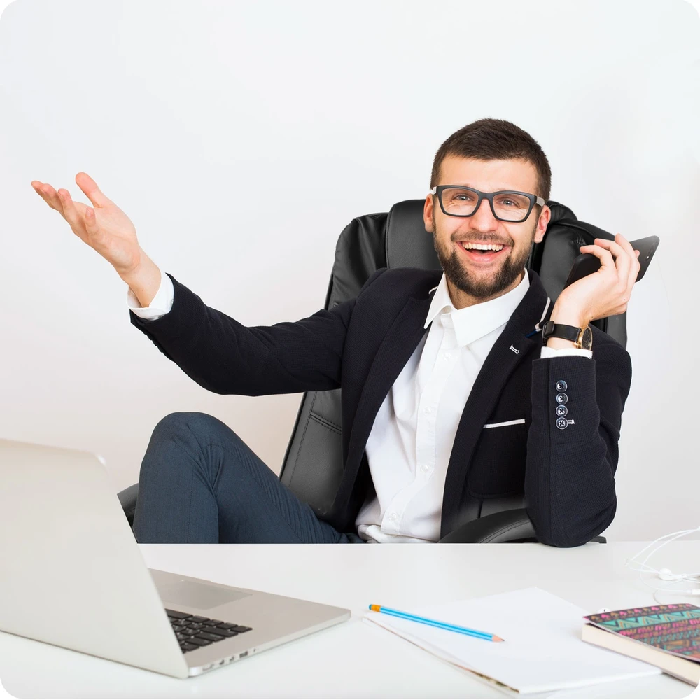 Sofotel Biuro kėdė, ergonomiškas dizainas, reguliuojamas aukštis, juoda vadovo kėdė, patogi kompiuterio kėdė, žaidimų kėdė