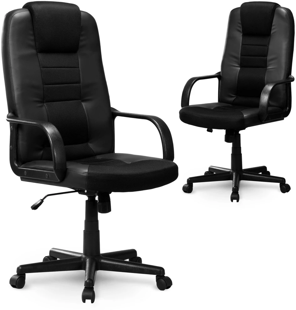 Sofotel Ergonomiška biuro kėdė, su mikro tinkleliu, reguliuojamu aukščiu, juosmens atrama, juoda kompiuterio kėdė, patogi stalo kėdė