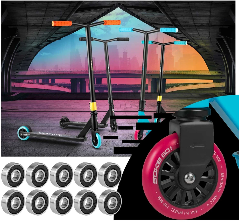 Soke ABEC-9 guoliai paspirtukams 10 vnt.