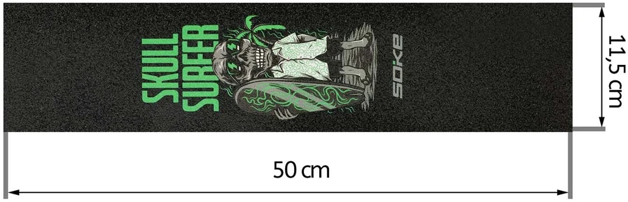 Soke Gripą fiksuojanti švitrinė juosta „Skull Surfer“ paspirtukams
