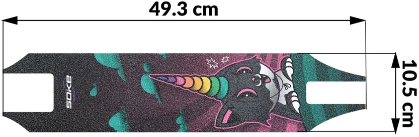 Soke Gripą fiksuojanti švitrinė juosta paspirtukams – Rainbow Cat