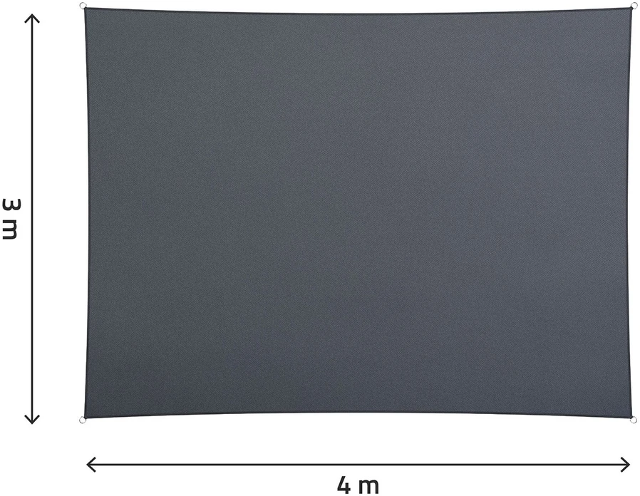Stačiakampė pavėsinė 3x4m Plonos PL-885 pilka