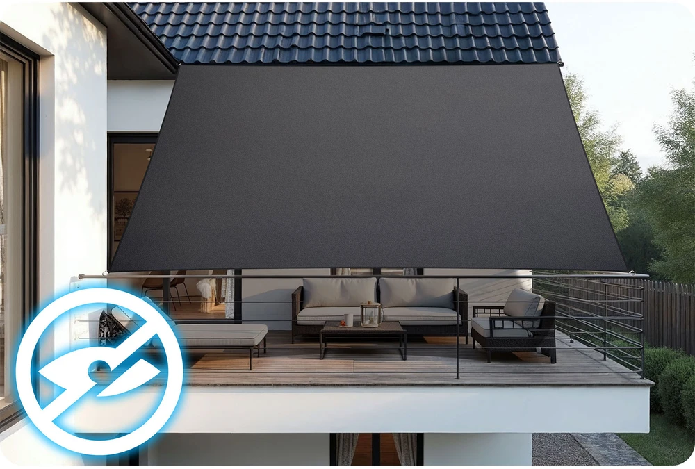 Stačiakampė pavėsinė 3x4m Plonos PL-885 pilka