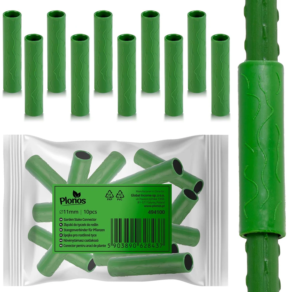 Stulpinės jungtys 11mm Plonos PL-941 žalios 10 vnt.