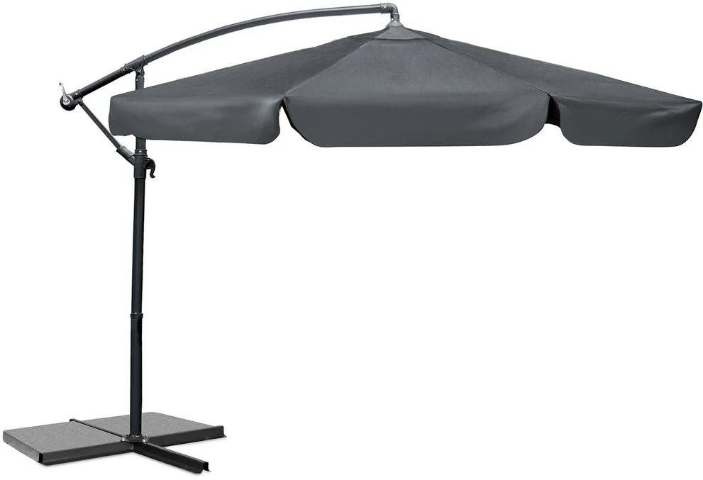 Sulankstomas sodo skėtis, 6 dalių, 350 cm, su uždanga, „Plonos PL-880“