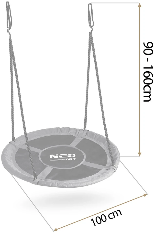 Neo-Sport Swingo 100 cm sūpynės su guoliu