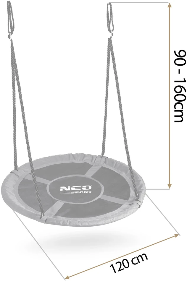 Neo-Sport Swingo 120 cm bociano lizdo sūpynės