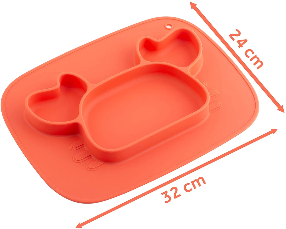 „Ricokids“ silikoninė krabų maitinimo lėkštė vaikams