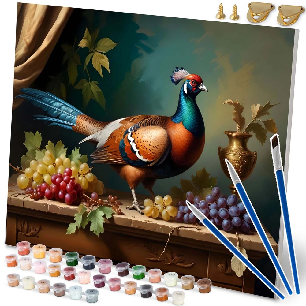 Paveikslas tapybai pagal skaičius 40x50 cm Massido Fazanas