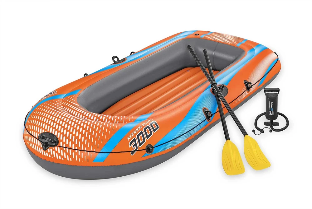 Bestway pripučiamų plaustų rinkinys Kondor Elite 3000 suklijomis ir pompa 61145
