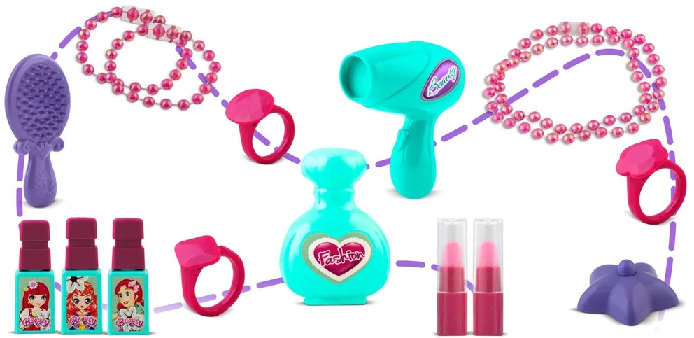 Ricokids 773200 Tualetinis staliukas su veidrodžiu mergaitėms
