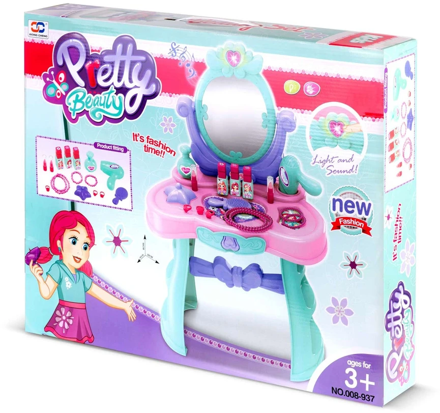 Ricokids 773200 Tualetinis staliukas su veidrodžiu mergaitėms